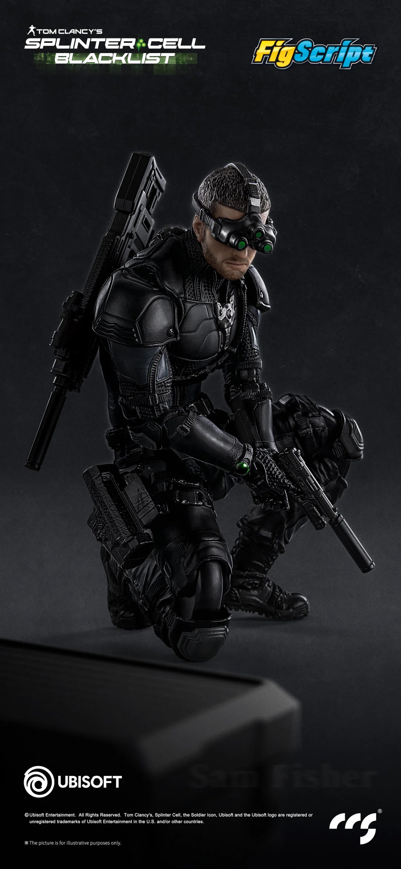 ****Pre-Order**** CCS Toys 1/12 Splinter Cell - Sam Fisher official Licensed action figure