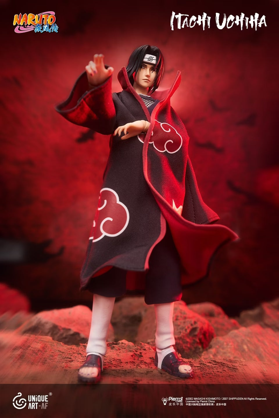 ****Pre-Order**** Unique Art 1/12 Naruto Itachi Uchiha action figure  Official Licensed Product