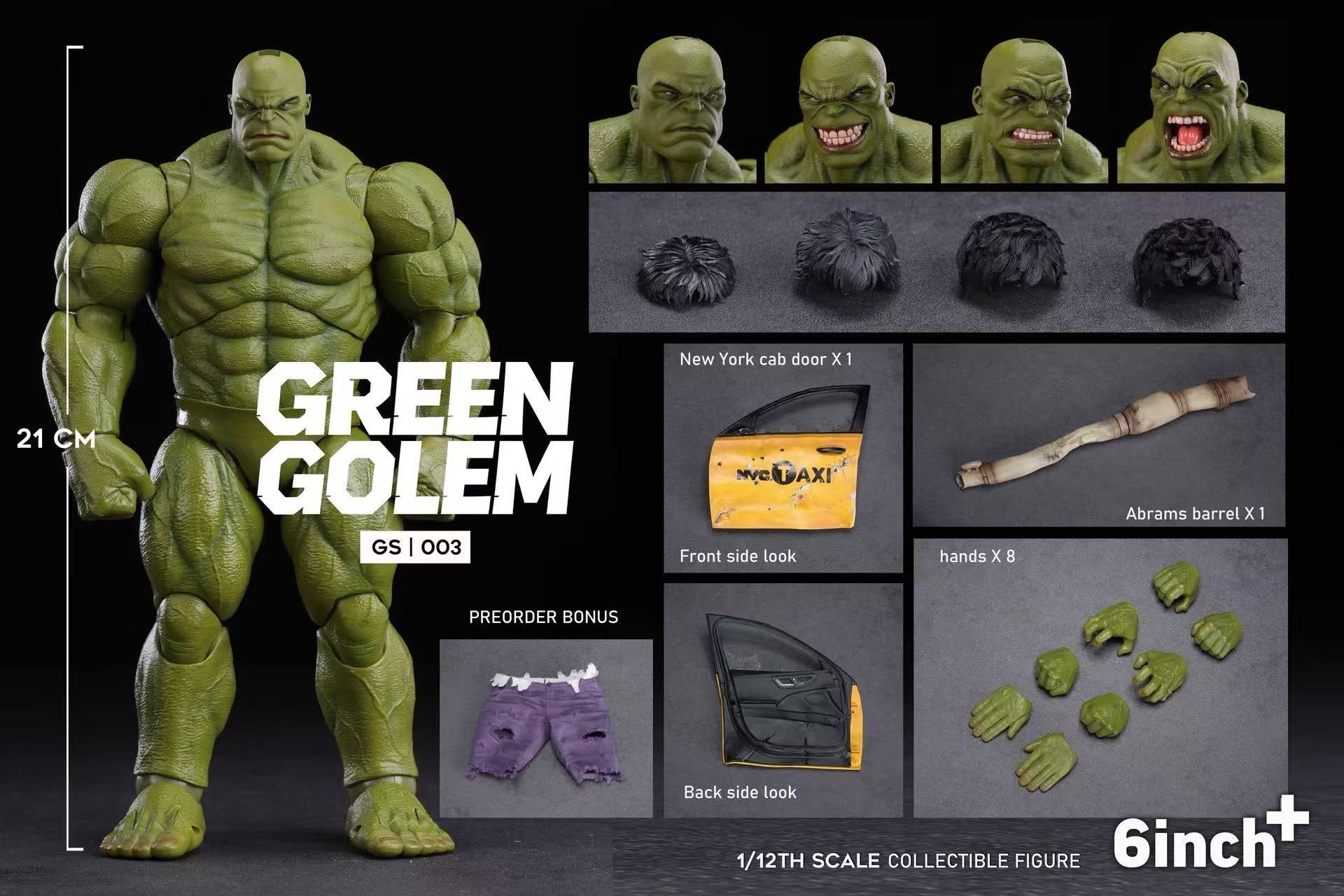 ****Pre-Order**** 6inchplus Green Golem GS003
