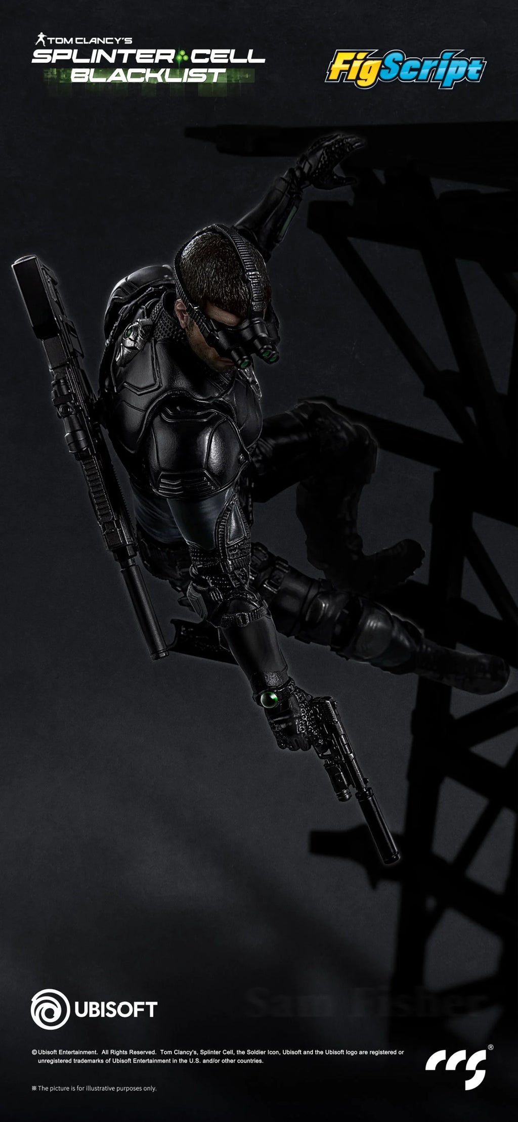 ****Pre-Order**** CCS Toys 1/12 Splinter Cell - Sam Fisher official Licensed action figure