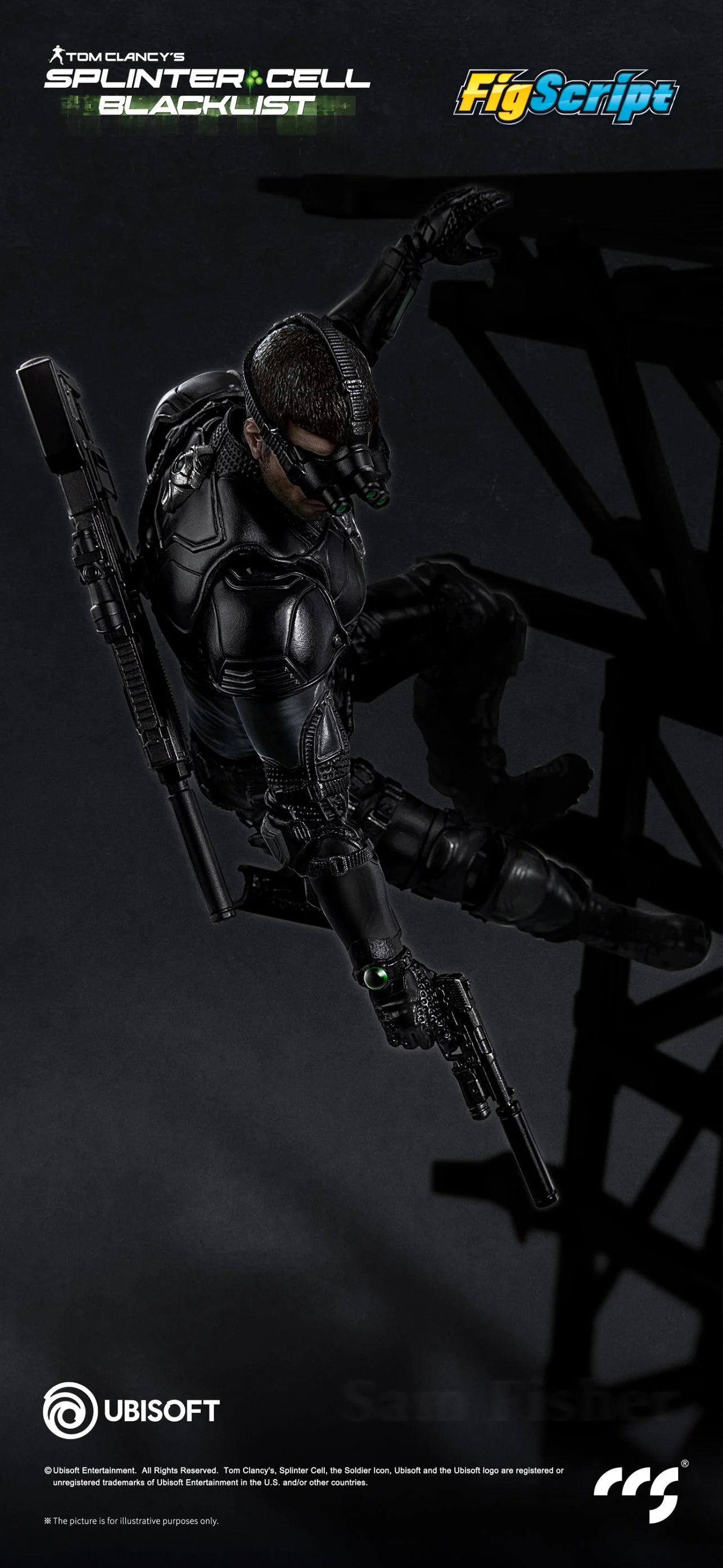 ****Pre-Order**** CCS Toys 1/12 Splinter Cell - Sam Fisher official Licensed action figure