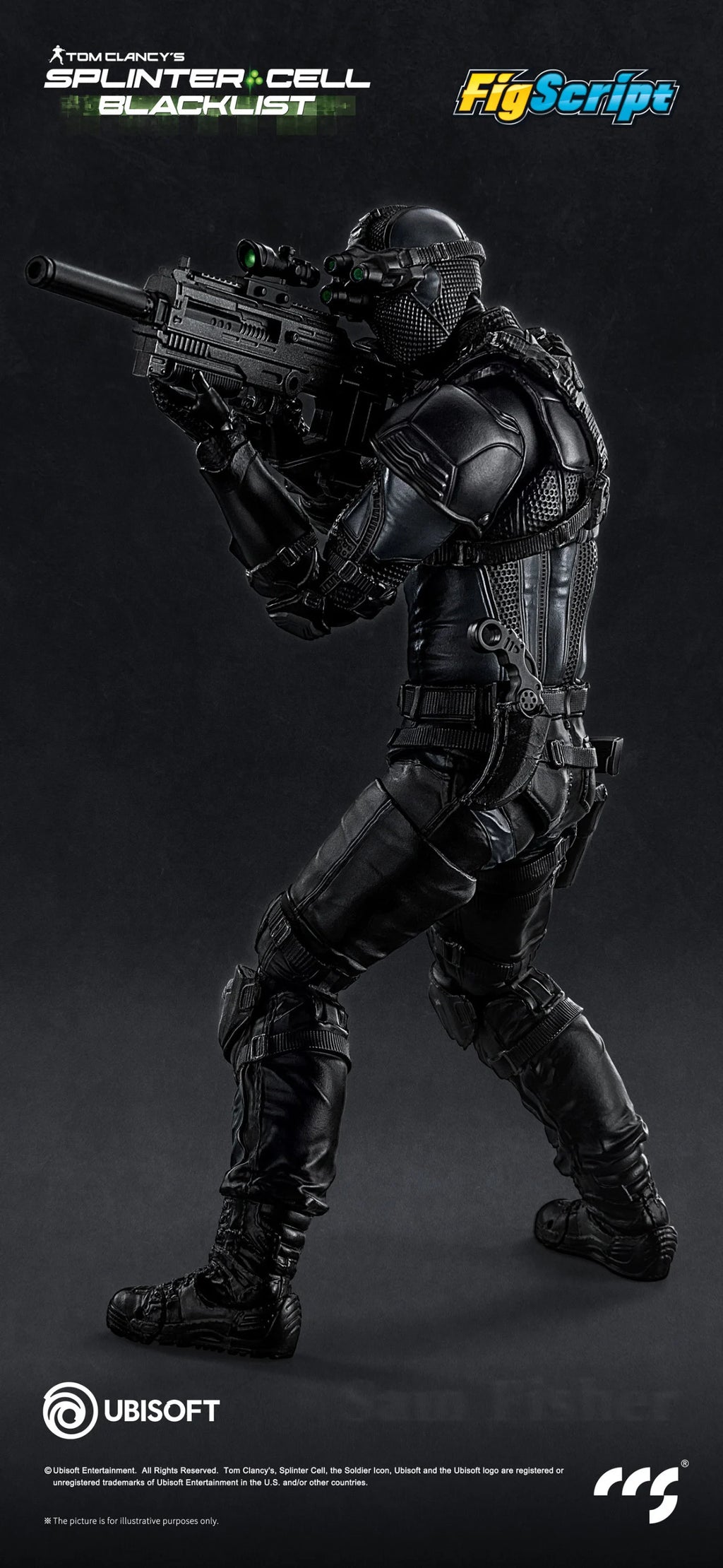 ****Pre-Order**** CCS Toys 1/12 Splinter Cell - Sam Fisher official Licensed action figure