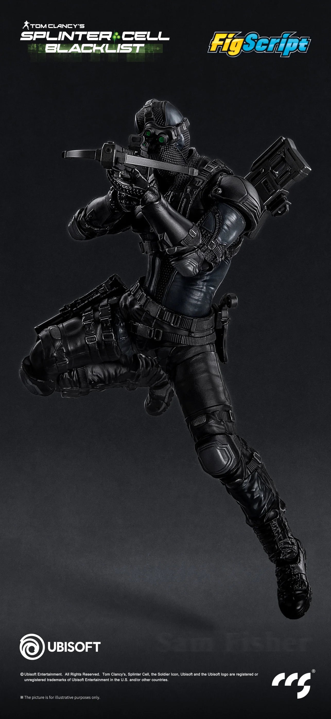 ****Pre-Order**** CCS Toys 1/12 Splinter Cell - Sam Fisher official Licensed action figure