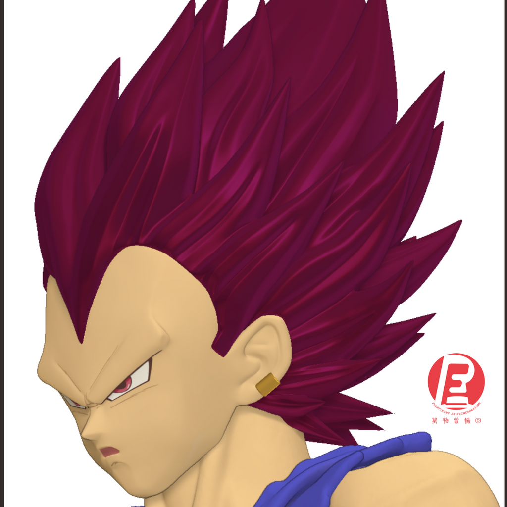 --- Pre Order--- Reissue ReCustom - THE INSTANTANEOUS MARTYR - Vegeta Head Sculpt set