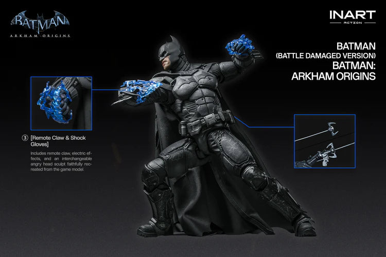 ****2nd Payment**** INART Batman: Arkham Origins - Batman (Battle Damaged Version) Action Figure 1/12