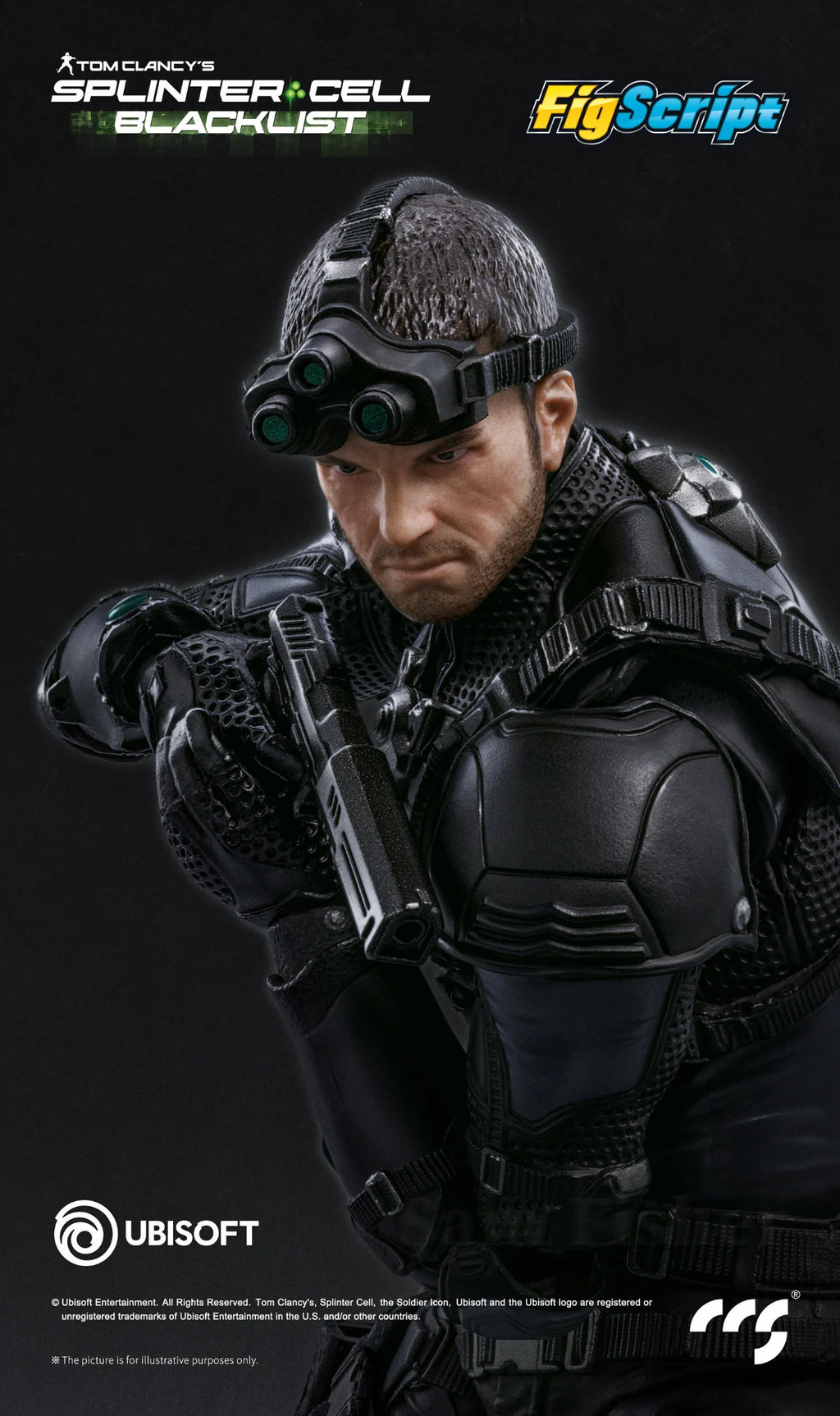 ****Pre-Order**** CCS Toys 1/12 Splinter Cell - Sam Fisher official Licensed action figure