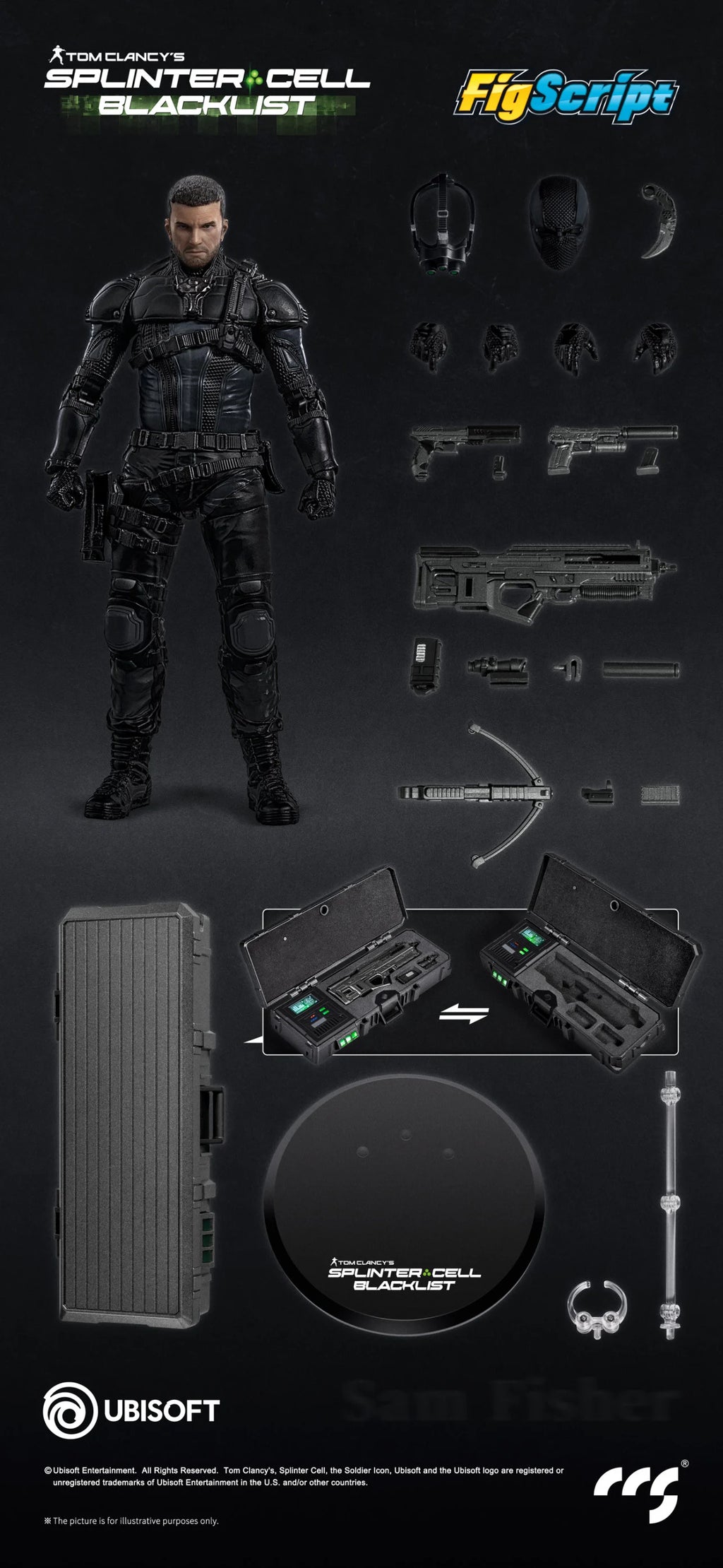 ****Pre-Order**** CCS Toys 1/12 Splinter Cell - Sam Fisher official Licensed action figure