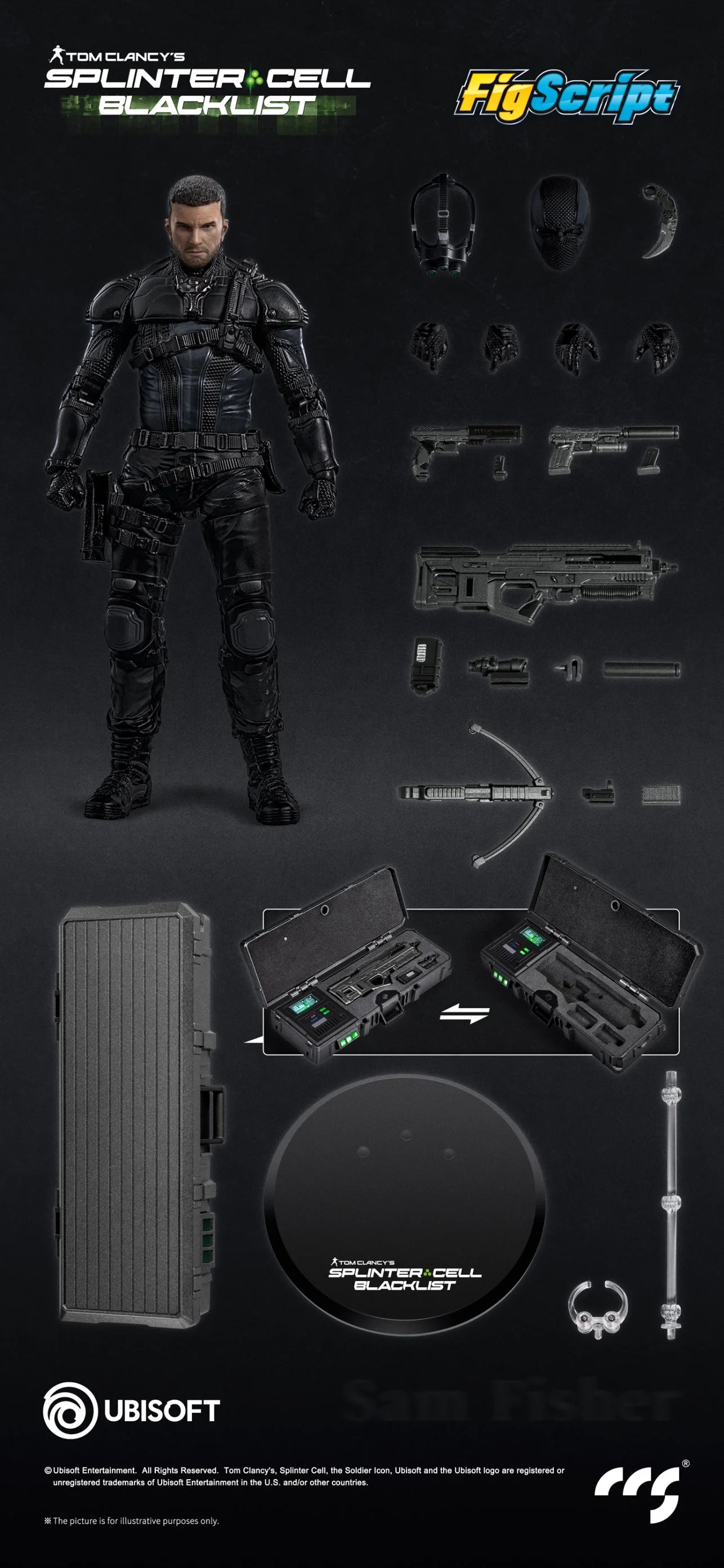 ****Pre-Order**** CCS Toys 1/12 Splinter Cell - Sam Fisher official Licensed action figure