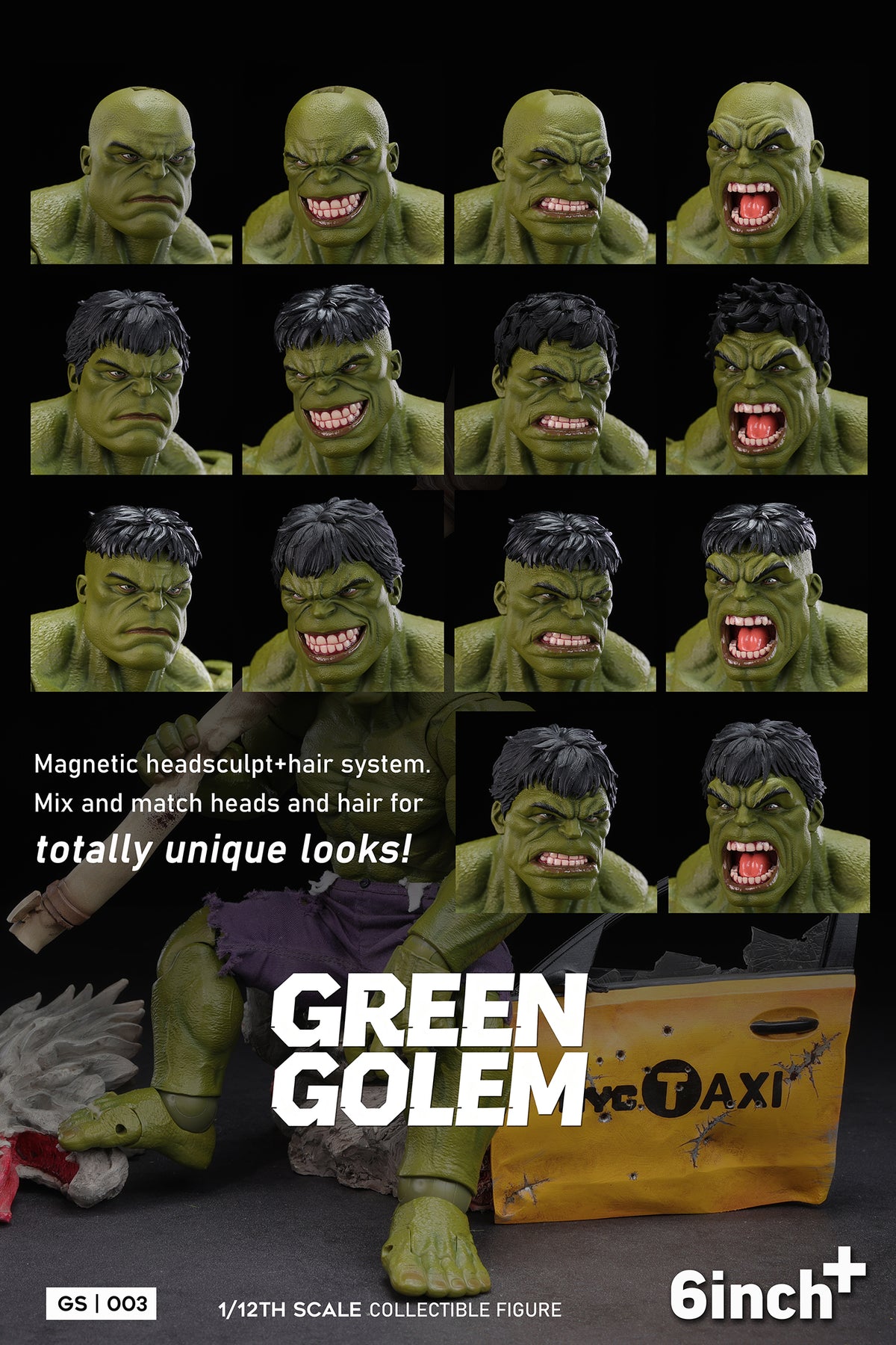 ****Pre-Order**** 6inchplus Green Golem GS003
