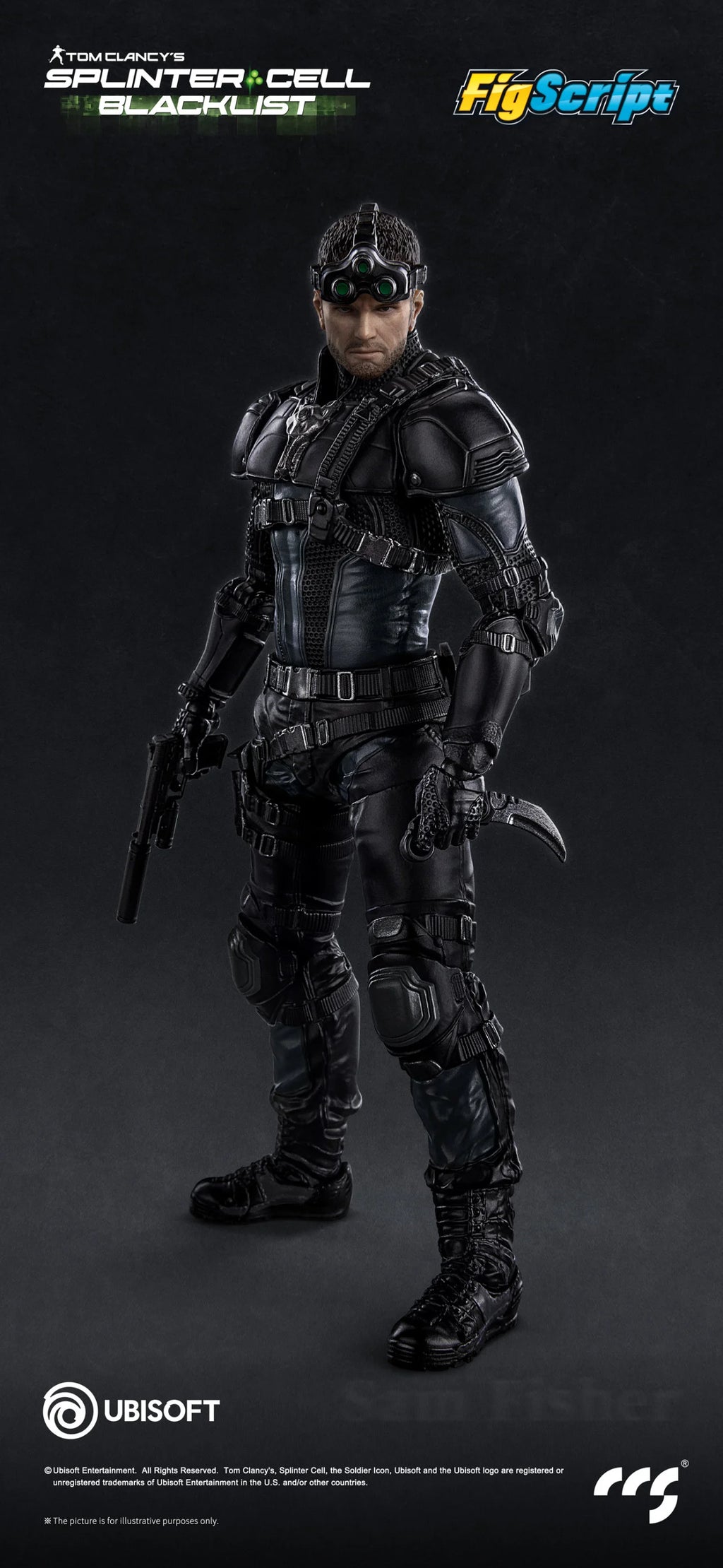 ****Pre-Order**** CCS Toys 1/12 Splinter Cell - Sam Fisher official Licensed action figure