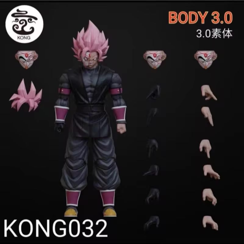 --IN STOCK-- Beast Deities Kong Studio Red Bolt Dragon Ball SHF Kong031/032 SSJ1 SSJ2 SSJ3 SOBEK Black Goku 1/12 Scale Action Figure Reissue RL006 RL007